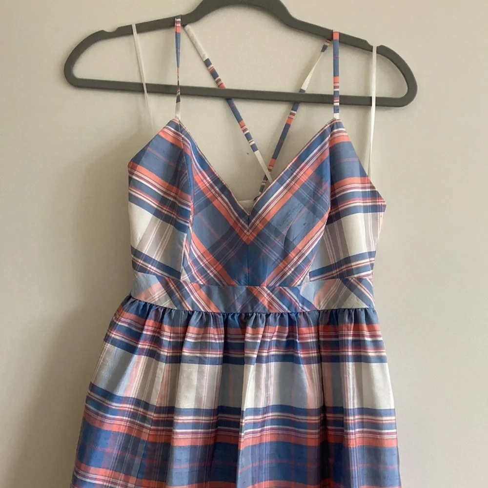 J. Crew Plaid Summer Dress